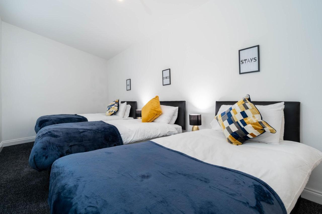 Three Bedroom Apartment- One Choice Stays Serviced Accommodation- Jewellery Quarter Birmingham Dış mekan fotoğraf
